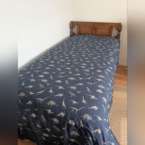 Restoration Hardware Dinosaur Print Twin Size Duvet Cover